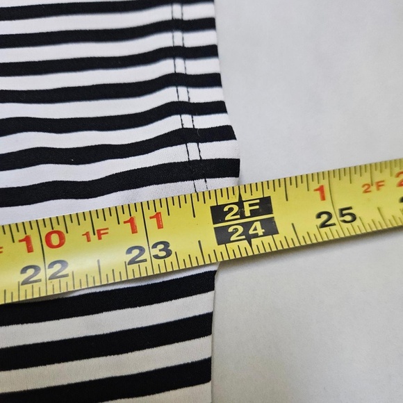 Chico’s Black and White Striped Knit Top - Picture 5 of 5